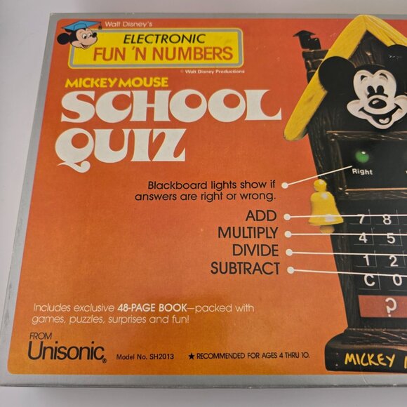 Unisonic Disney Mickey Mouse School Quiz Electronic Fun 'N‎ Numbers Calculator - Picture 3 of 9